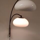 Space Age mushroom doublet arc wall lamp with , Dijkstra 1970s
