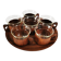 Teak coffee and tea set Schott & Gen Mainz Germany, 1970s.
