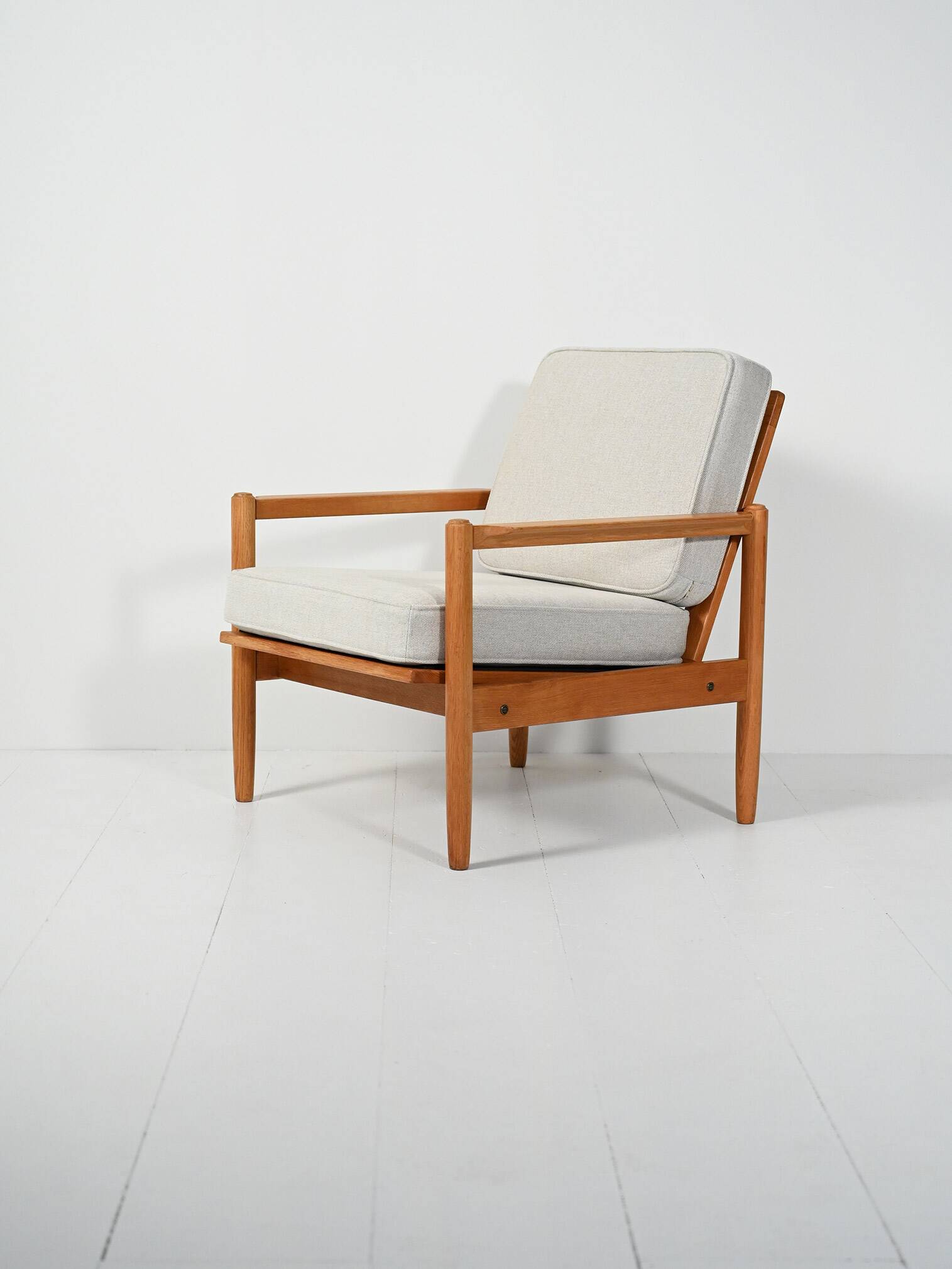 Scandinavian oak armchair, 1950s/60s