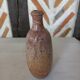 Vase bottle soliflore enamelled earth