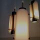 Vintage Scandinavian suspension in plexiglass and copper, probably Danish.