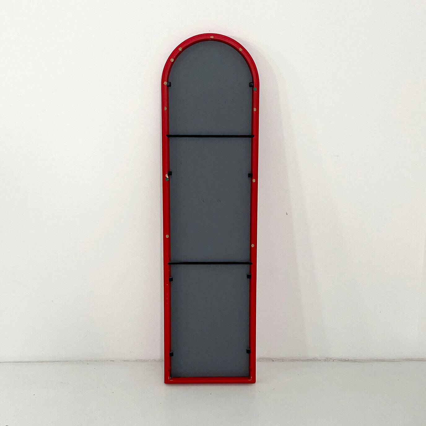 Pair of red mirrors by Anna Castelli Ferrieri for Kartell 1980