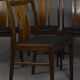 Ensemble de 4 chaises danoises en massif d'afomosia, années 60