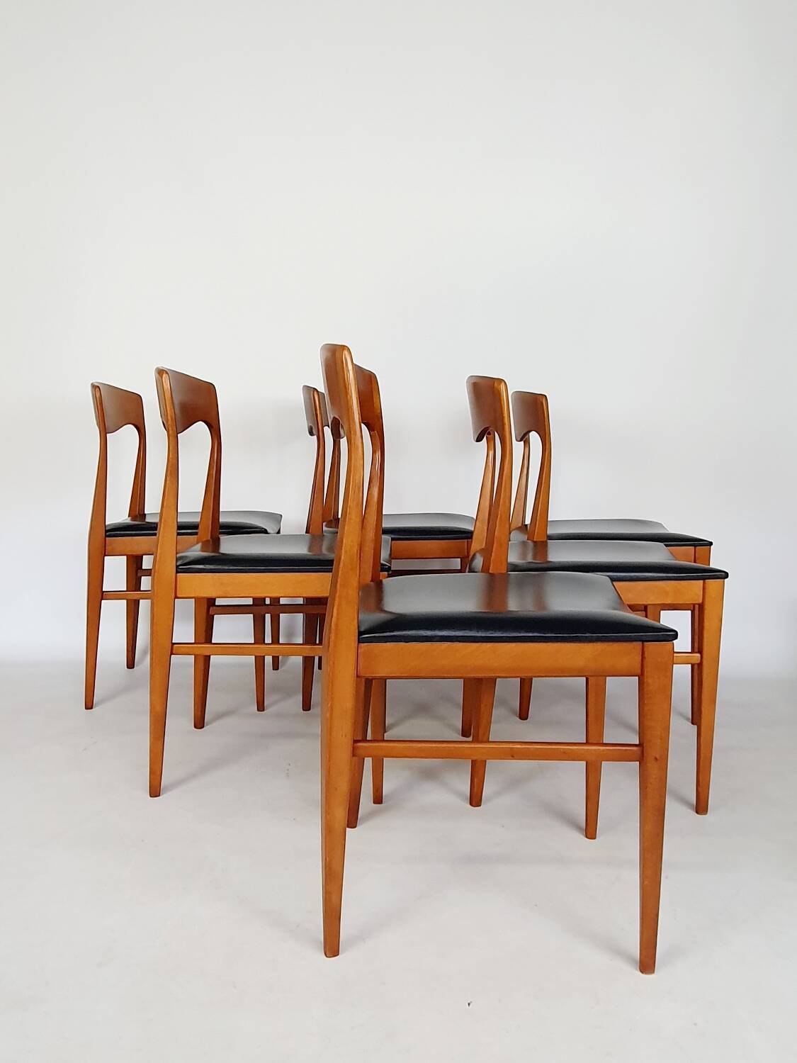 Serie de 6 chaises scandinaves
