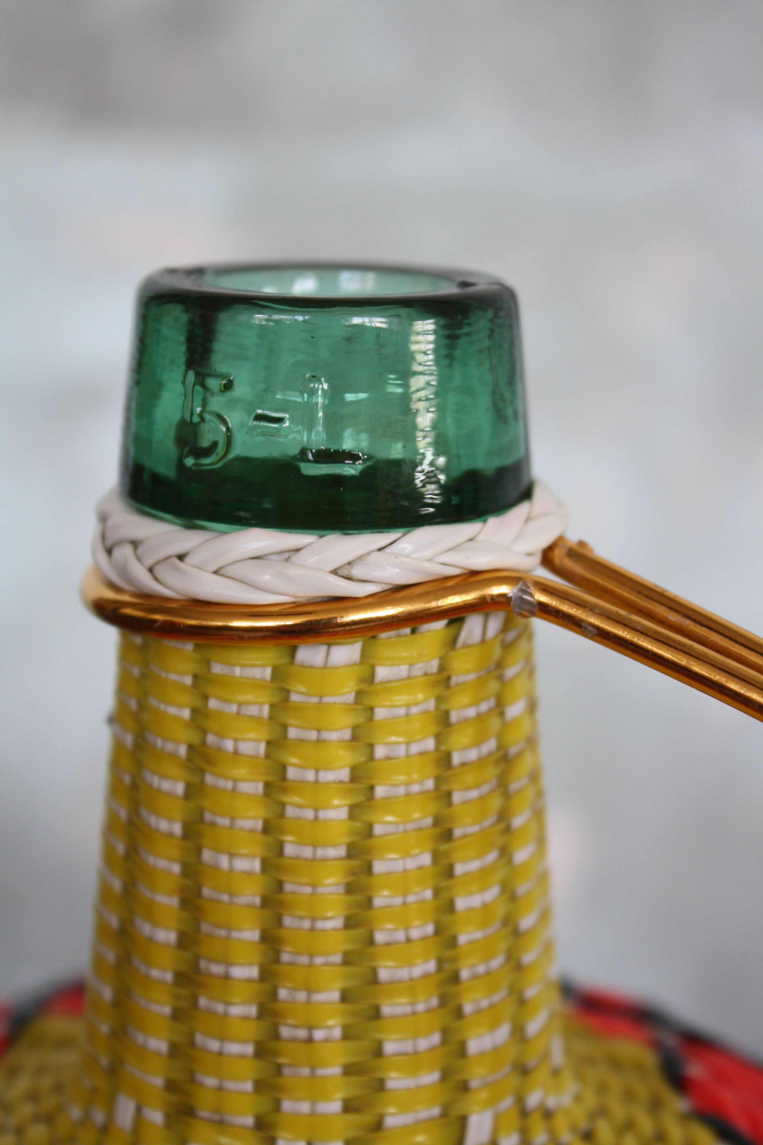 Demijohn 5 liters in scoubidou