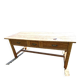 VERY OLD AUVERGNE FARM TABLE IN SOLID WOOD / 3 LARGE DRAWERS