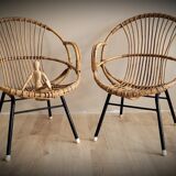 Duo rattan chairs