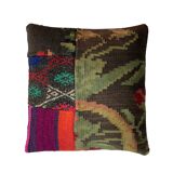 Vintage Turkish Kilim Patchwork Cushion Cover , 40 x 40 cm