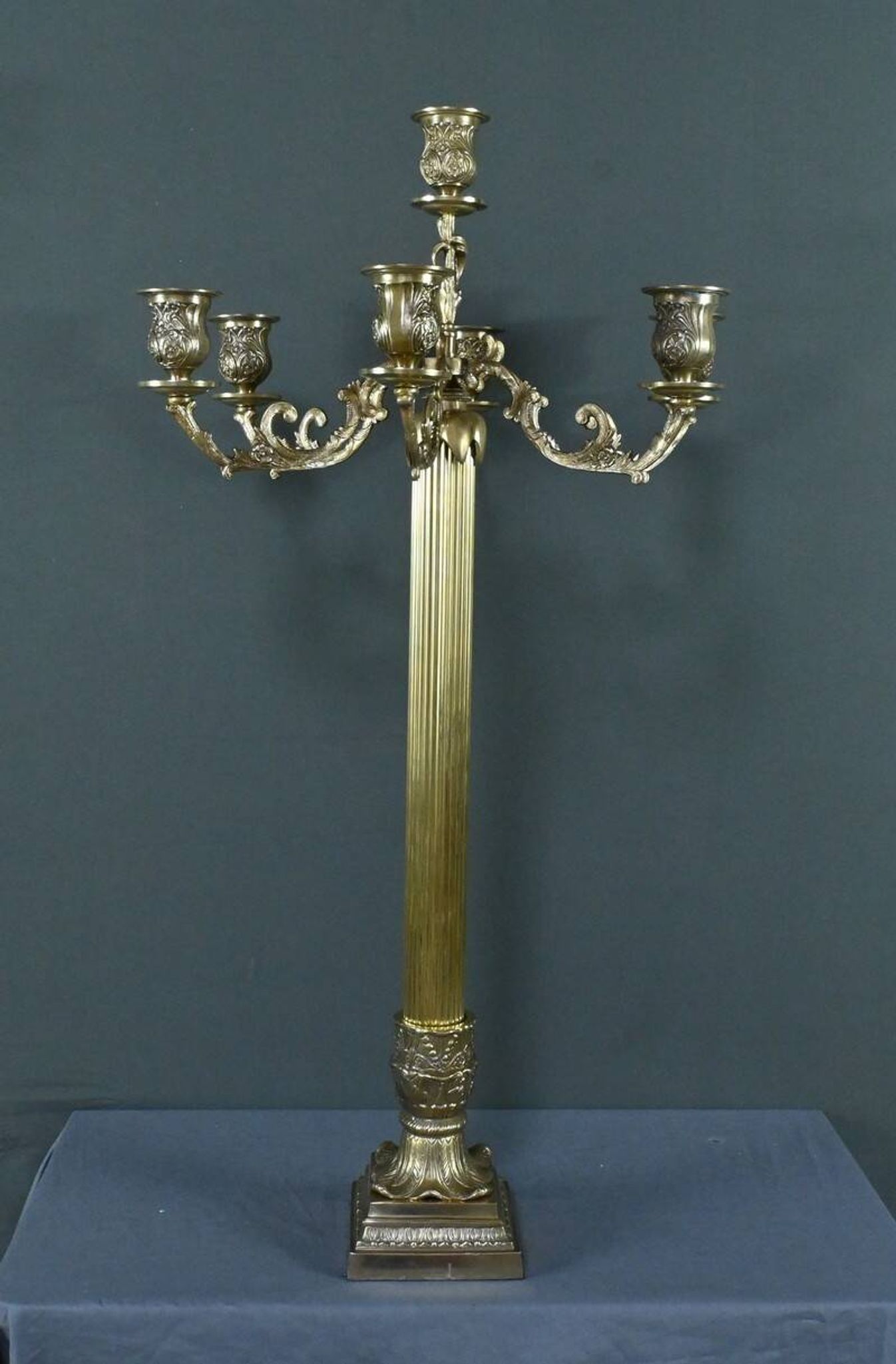 Important Bronze Candelabra, Louis XVI style – Late 19th century