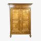 Empire period wardrobe in elm in blond oak circa 1810