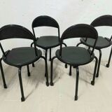 Lot de 4 chaises pliantes par Lucci & Orlandini