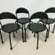 Set of 4 foldingchairs by Lucci & Orlandini