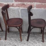 Chaises bistrot Baumann, années 50. (Lot de 4)