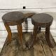 Paire tabouret tripode