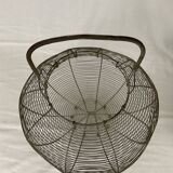Salad or old egg basket made of vintage wire