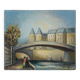 Michel Pabois : Paris, vue sur la Conciergerie depuis les quais, huile sur toile originale signée