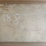 Russian school painting by Eugene Krilov "Lively village view"