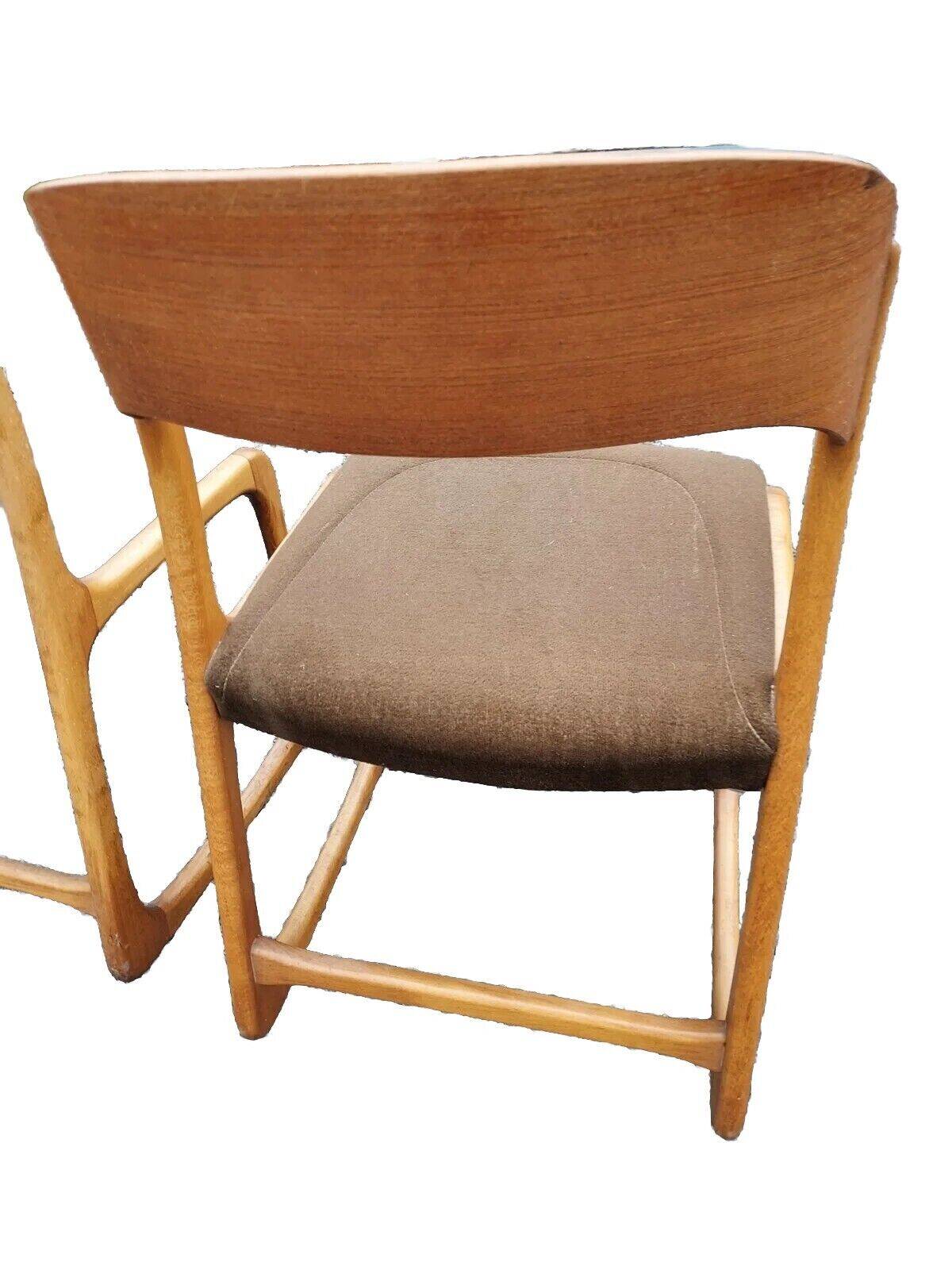 beech sled chairs x 4