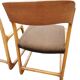 beech sled chairs x 4