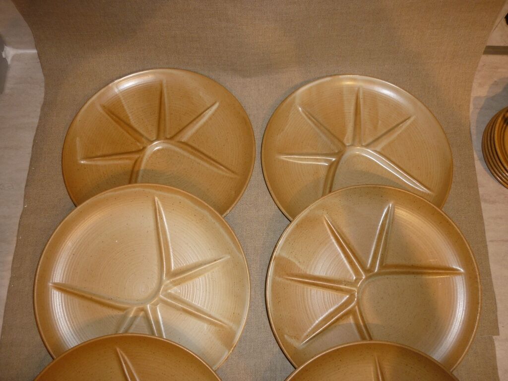 Fondue/raclette plates sandstone CNP Village