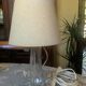 Lampe pied en verre
