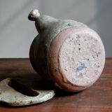 Homemade teapot in pyrity sandstone