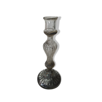 Eglolated glass candlestick