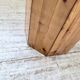 Hexagonal console table guéridon Regain pine 1970