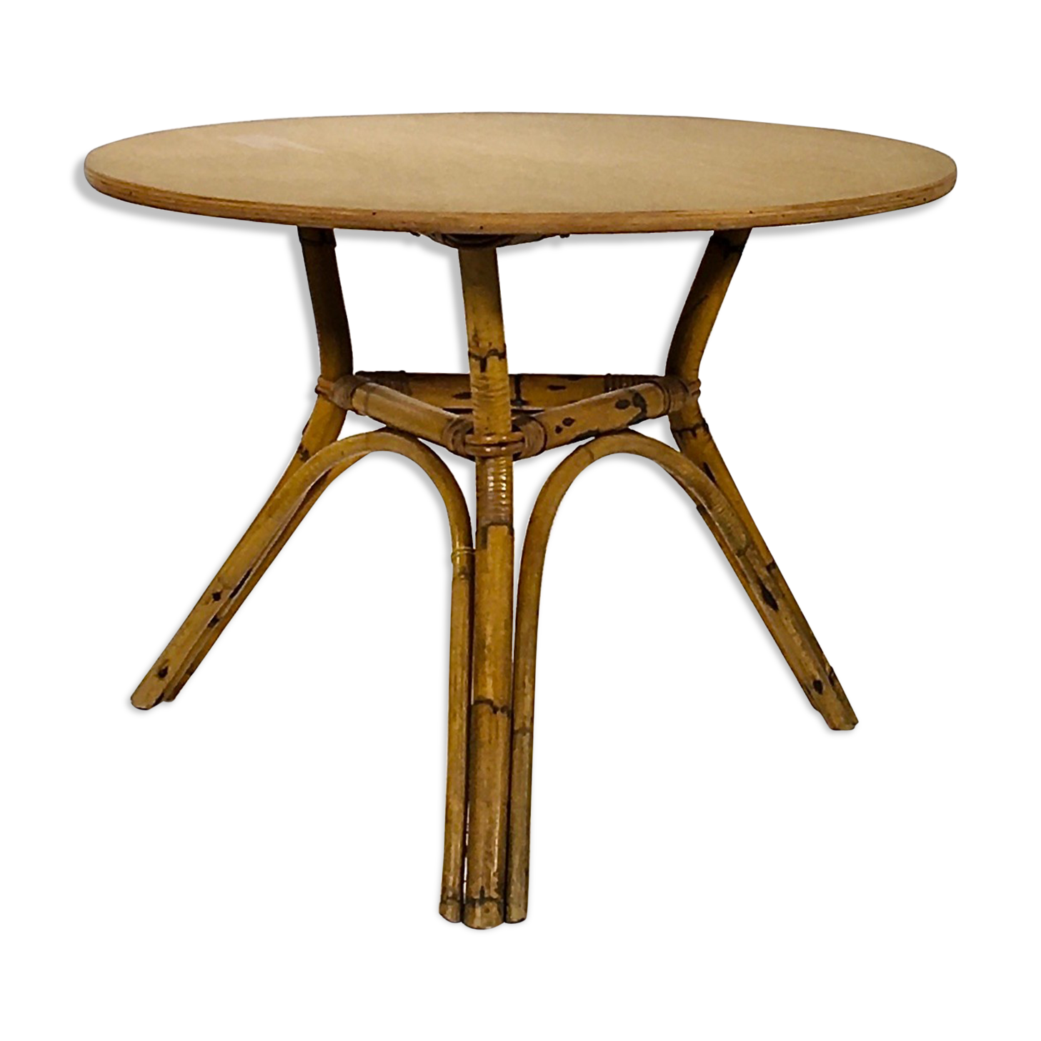 Bamboo coffee table, France 1960