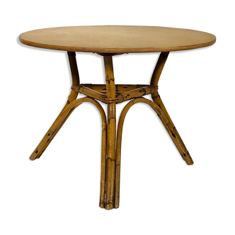 Table basse en bambou, France 1960