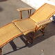 Rattan chaise longue