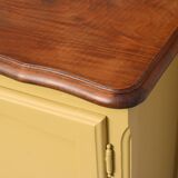 Renovated antique buffet – bright yellow