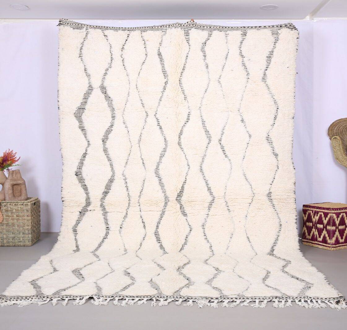 Handmade wool Berber rug 300X200 cm