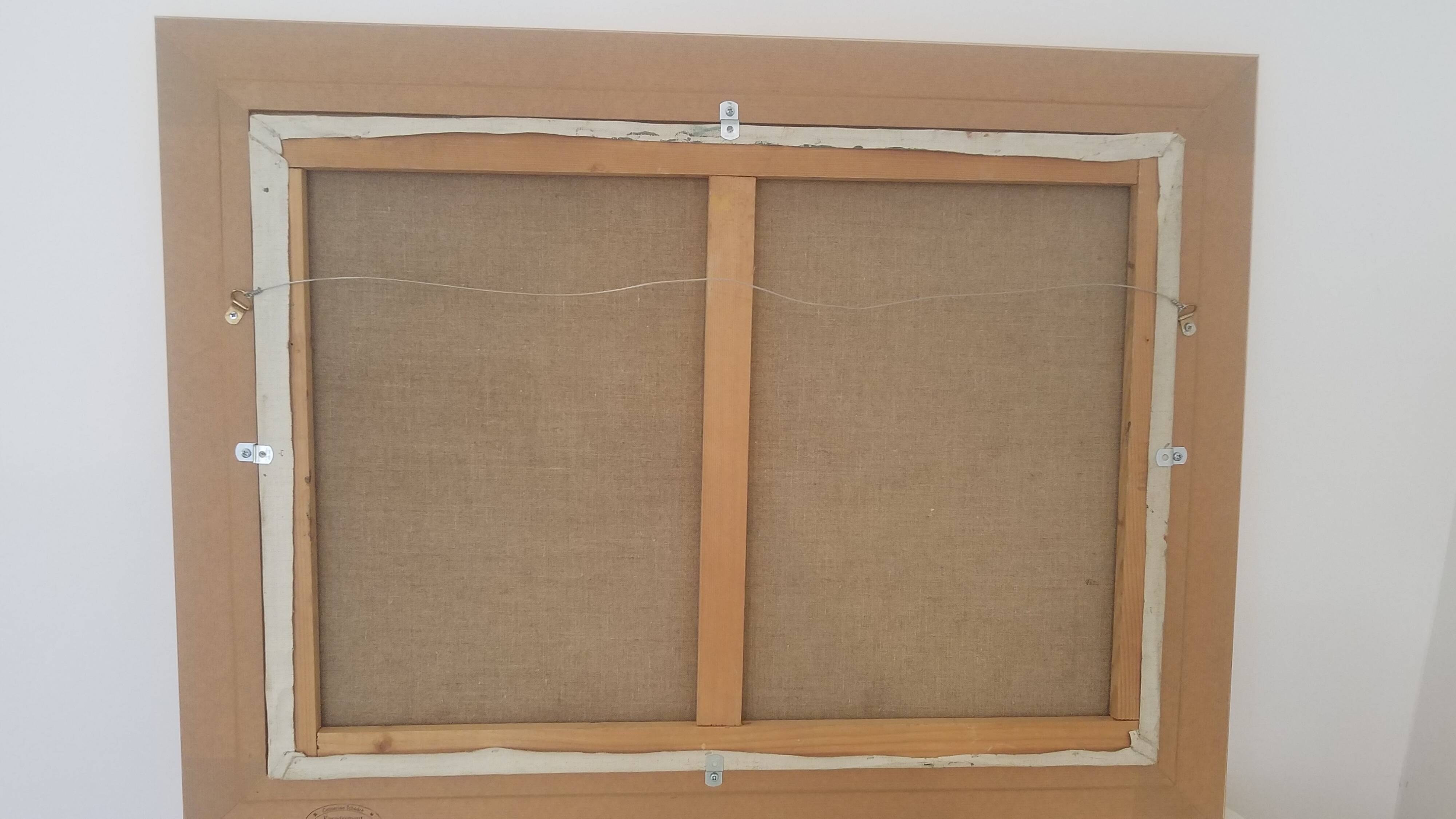 Vintage oil painting on canvas