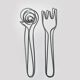 Salad servers