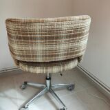 Swivel chair with wheels 60s by Ring Mekanikk