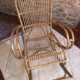 Rocking-Chair en rotin