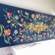 Large vintage floral pattern tapestry, 1970s