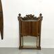 Large antique pediment mirror with parecloses