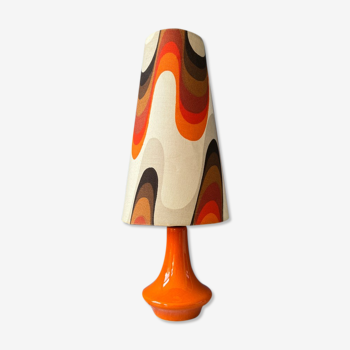 Lampe de table orange space age