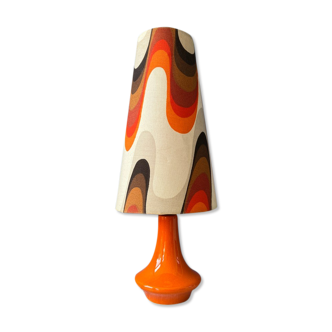 Lampe de table orange space age