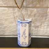 Soliflore en porcelaine bleu et blanc