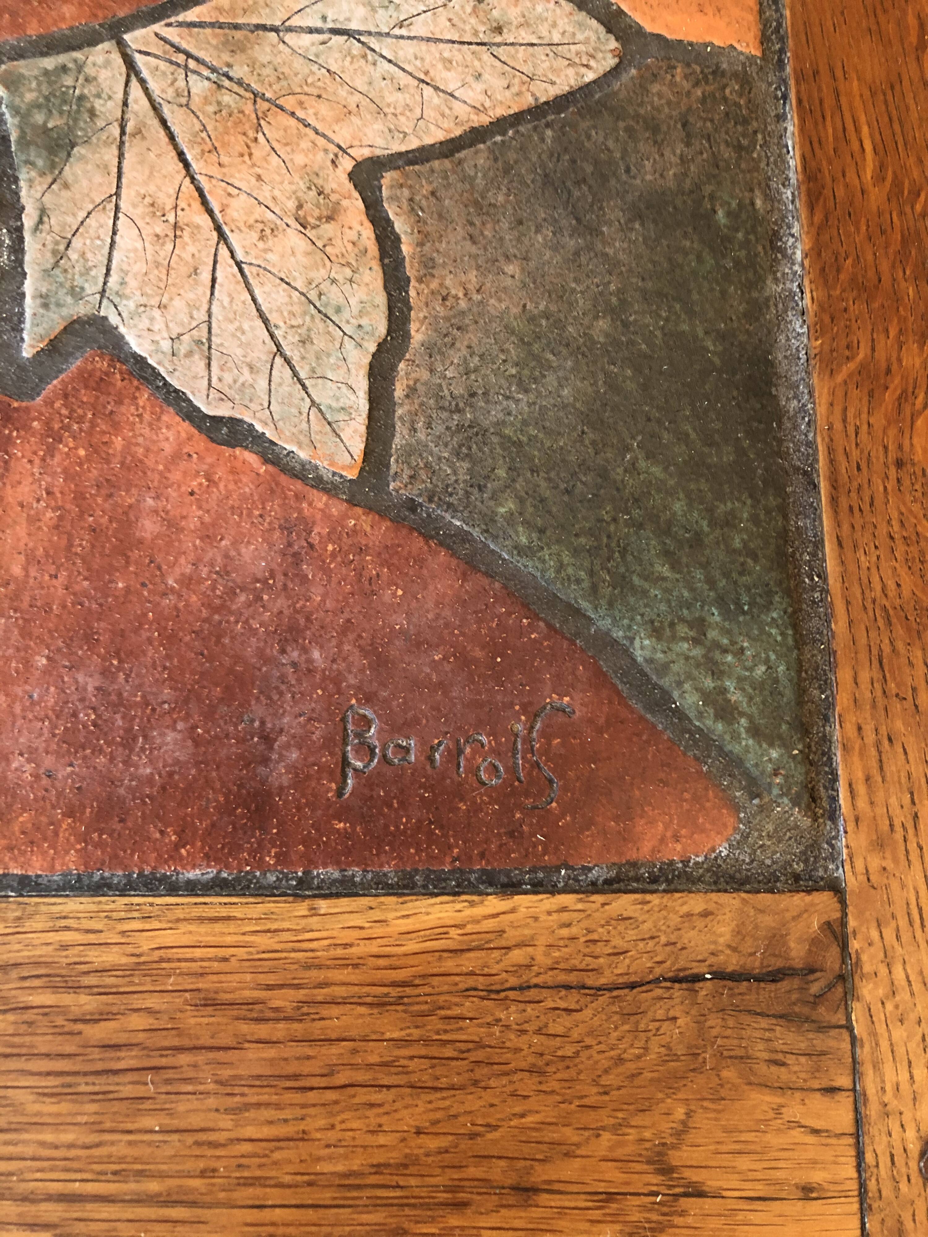 Oak and ceramic coffee table