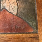 Oak and ceramic coffee table