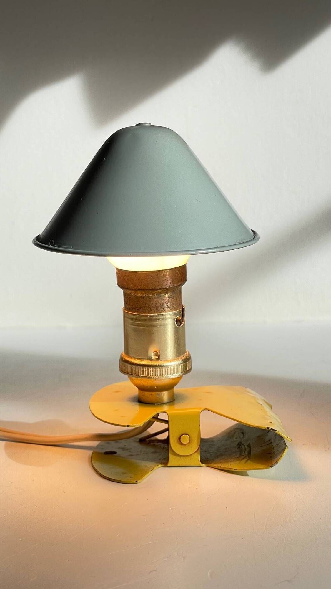 Vintage mushroom spotlight lamp