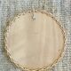 Vintage woven wicker mirror from the 70s