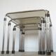 Vintage nesting tables  set of 3  coffee tables mid-century modern 1980s