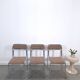 Space Age set 3x Bauhaus chromen buisframe stoelen