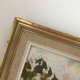 Tableau huile sur carton  signé C.Quillet