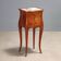 Antique Louis XV bedside table in oak veneered with rosewood, 19th century.